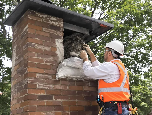 Humane removal of debris and animals by Reynoldsburg Chimney Sweep in Reynoldsburg, OH
