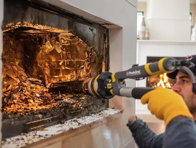 Professional chimney cleaning by Reynoldsburg Chimney Sweep in Reynoldsburg, OH