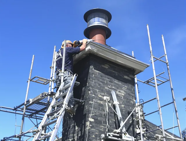 Sturdy chimney crown finished by Reynoldsburg Chimney Sweep in Reynoldsburg, OH