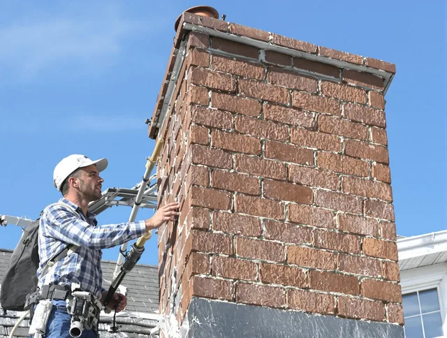 Brickwork for a chimney rebuild by Reynoldsburg Chimney Sweep in Reynoldsburg, OH