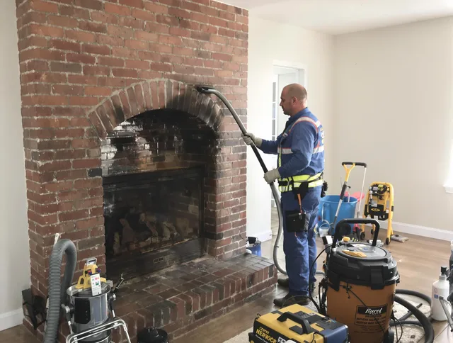 Reynoldsburg Chimney Sweep expert performing detailed chimney sweep in Reynoldsburg, OH