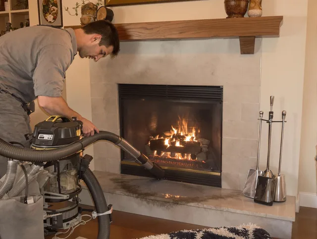 Routine fireplace upkeep by Reynoldsburg Chimney Sweep in Reynoldsburg, OH