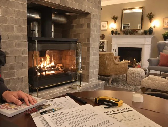 Reynoldsburg Chimney Sweep verifying fireplace safety measures in Reynoldsburg, OH
