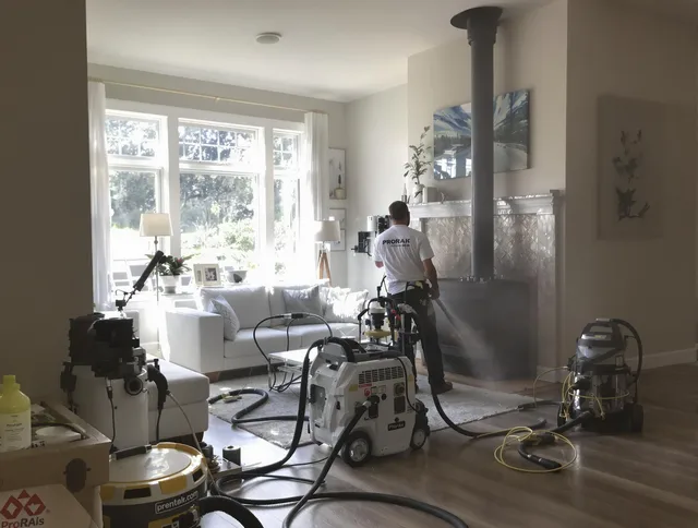 Soot removal service by Reynoldsburg Chimney Sweep for a fireplace in Reynoldsburg, OH